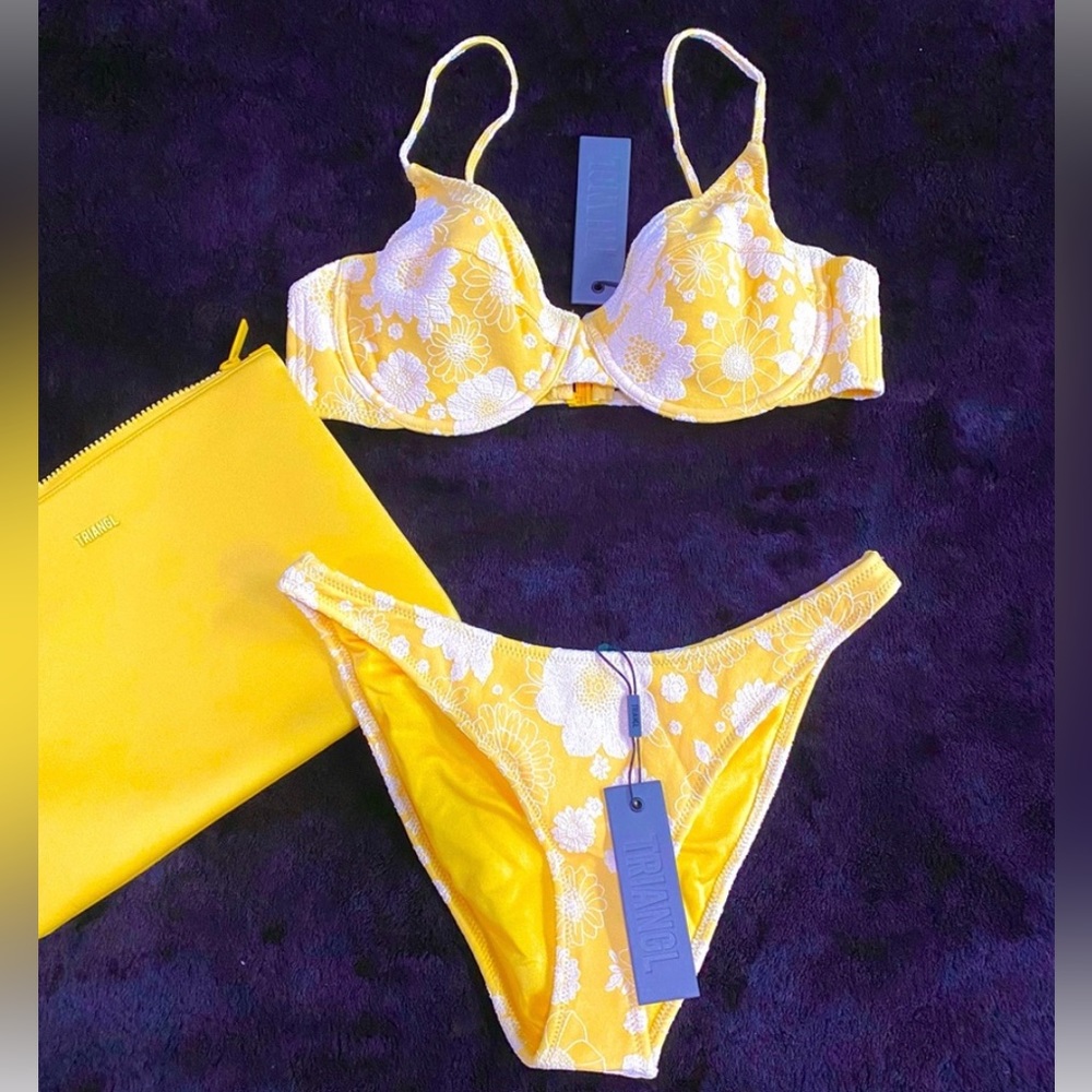 NWT Triangl Bikini Lina-Lemon, Bottom and Top Size XL